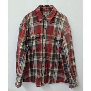 Duluth Trading Co Shacket Mens Large Flapjack Fleece lined Shirt Jacket